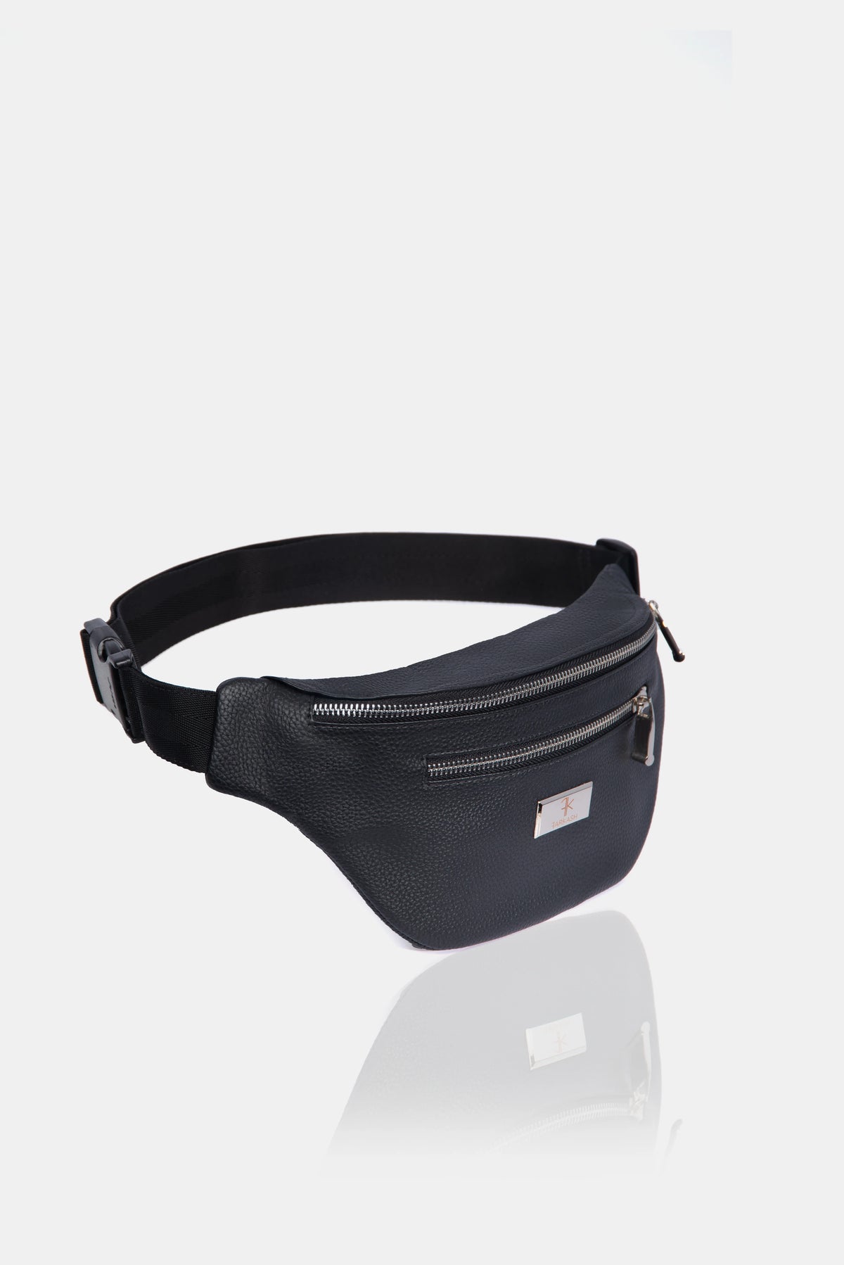 Bolso canguro unisex, negro,vista lateral