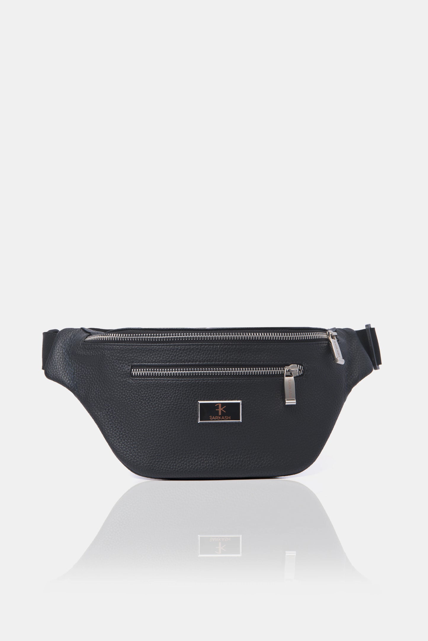 Canguro riñonera unisex negra FARKASH vista frontal