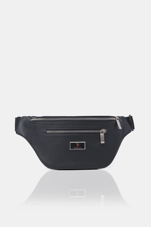 Canguro riñonera unisex negra FARKASH vista frontal